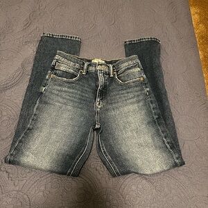 Free People High Rise Dark Blue Jeans